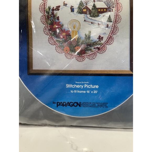 Paragon Needlecraft Kit Christmas Collection Peace on Earth Stitchery Picture - Picture 2 of 7